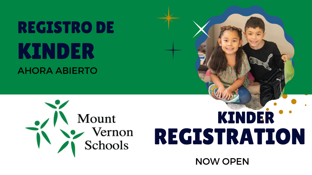 Kindergarten Registration now open! Mount Vernon Schools